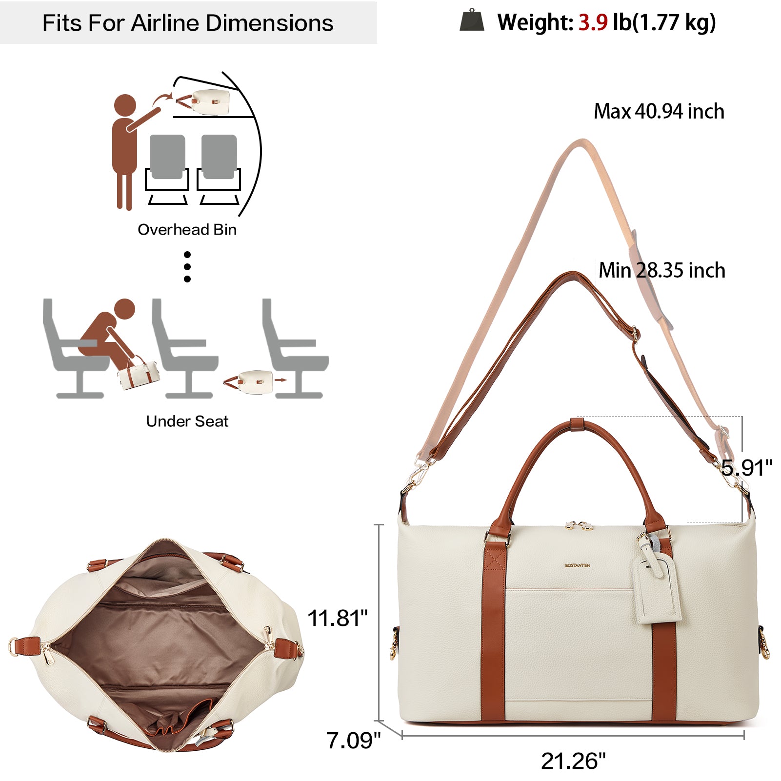 Judea Travel Tote Bags for Women with iPad Compartment | Bostanten