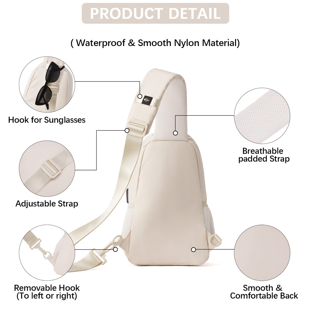 Travel Hands-Free with our Crossbody Sling Bag with USB Charging Port