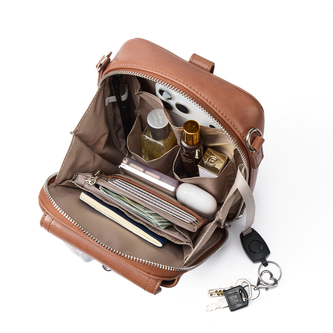 Nevin Vegetable-Tanned Genuine Leather Crossbody Phone Bag