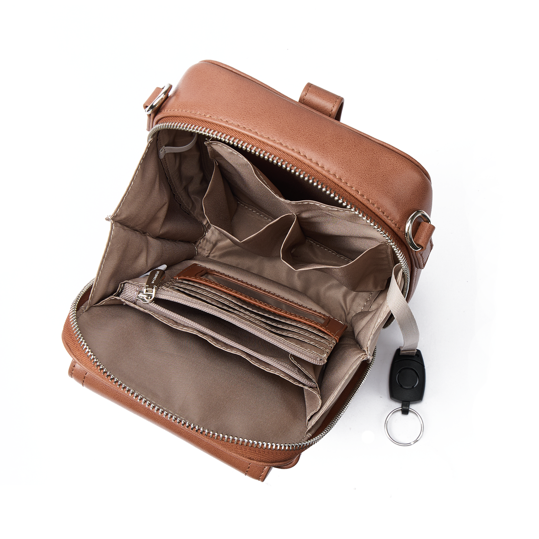 Nevin Vegetable-Tanned Genuine Leather Crossbody Phone Bag