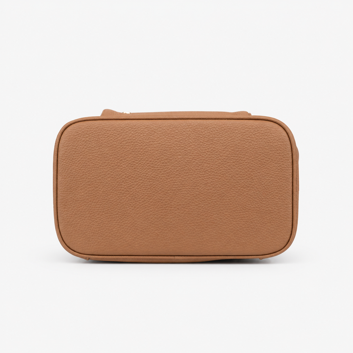 Pebbled Leather Flap Drawstring Backpack - Fits 11" iPad