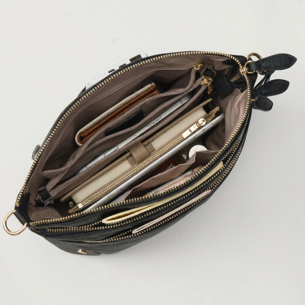 The Triple Pebbled Dome - Full Grain Leather