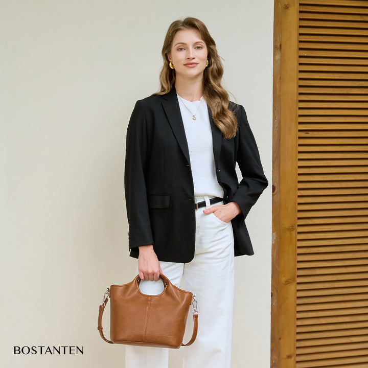 Nevin Vegan Leather Daily Tote Satchel