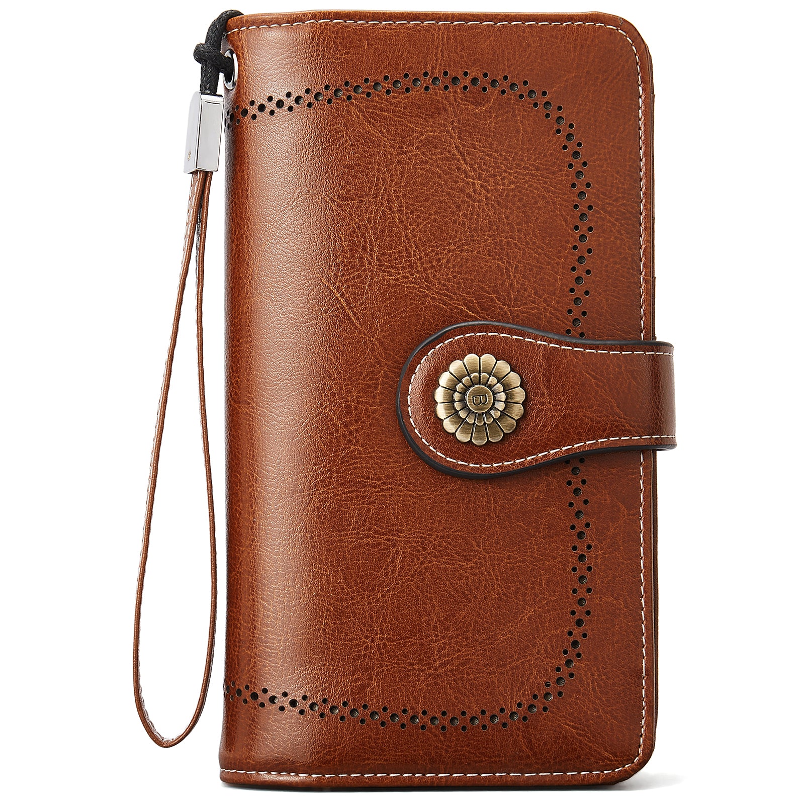 小物 LOMEI LEATHER Wallet Lomy Big Clutch Wallet For Women With Wristlet — Bostanten – BOSTANTEN
