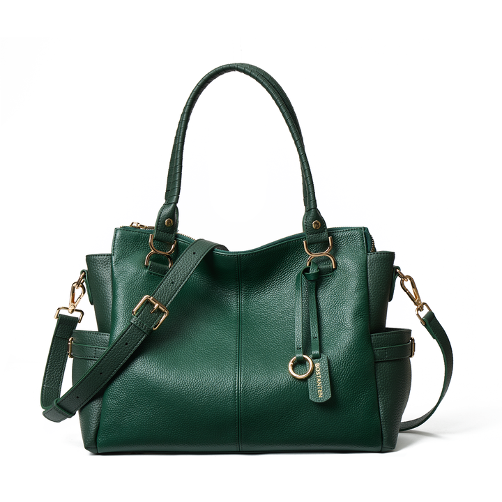 Nevin Genuine Pebbled Leather Everyday Carryall Tote