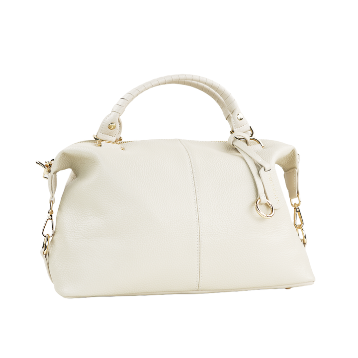 Nevin Genuine Leather Boston Handbag