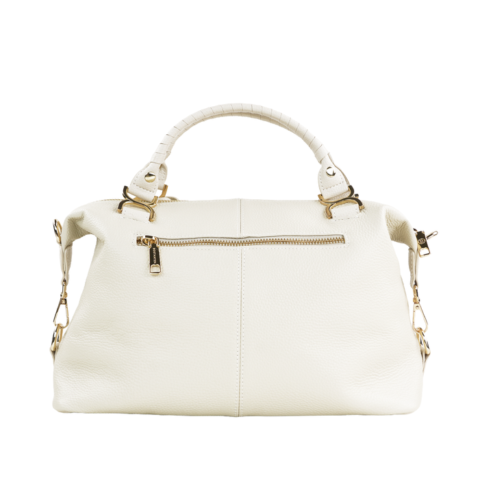 Nevin Genuine Leather Boston Handbag