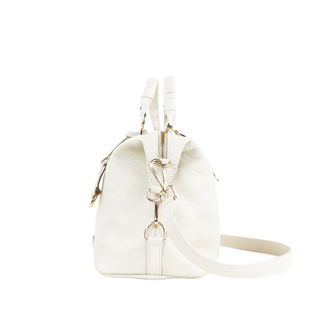 Nevin Genuine Leather Boston Handbag
