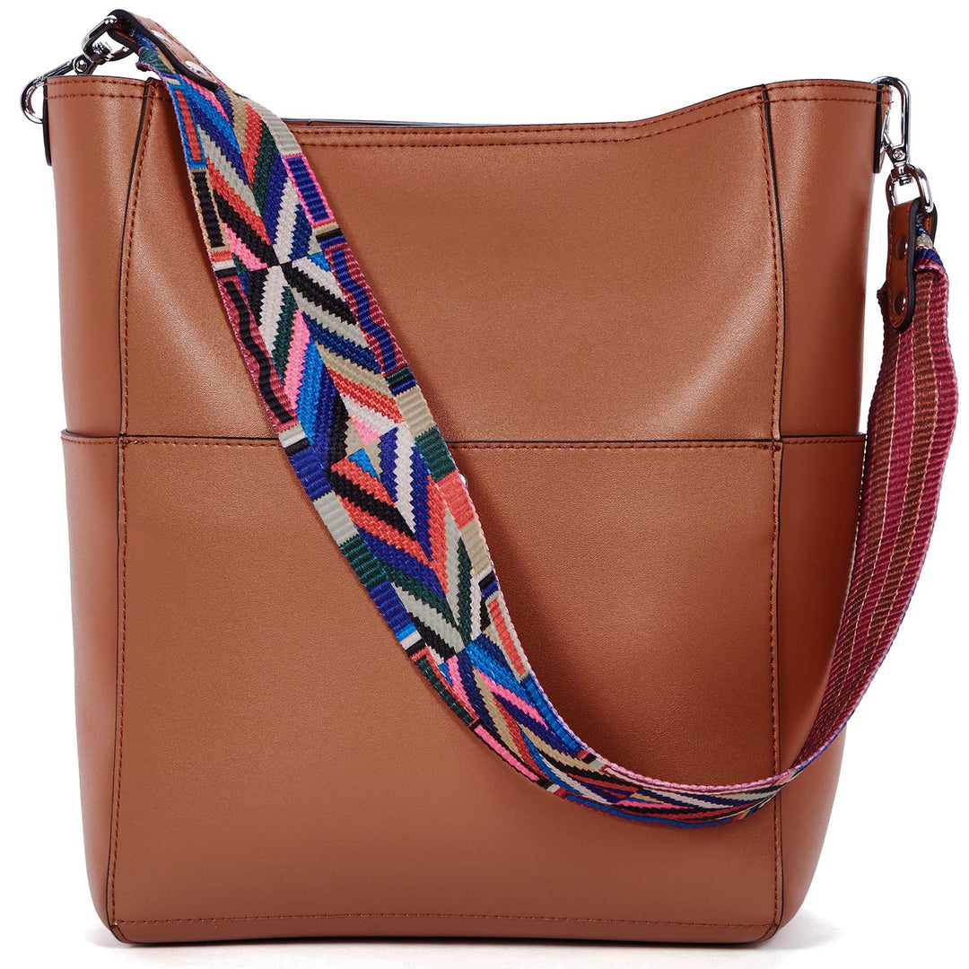 Bostanten Vegan Leather Bucket Bag