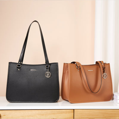 BOSTANTEN Leather Handbags Deigner Tote Bag Women Top-Handle Satchel Purses Shoulder Bags - BOSTANTEN