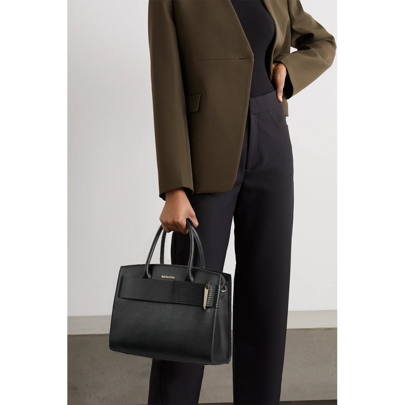 BOSTANTEN Women Handbags Leather Ladies Shoulder Bags Designer Top Handle Work Travel Satchel Tote Bag - BOSTANTEN