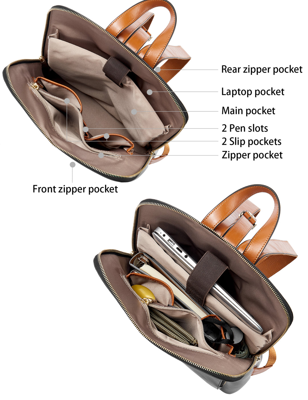 backpacks with laptop pocket The Perfect Leather Backpack for Women with Laptop Compartment