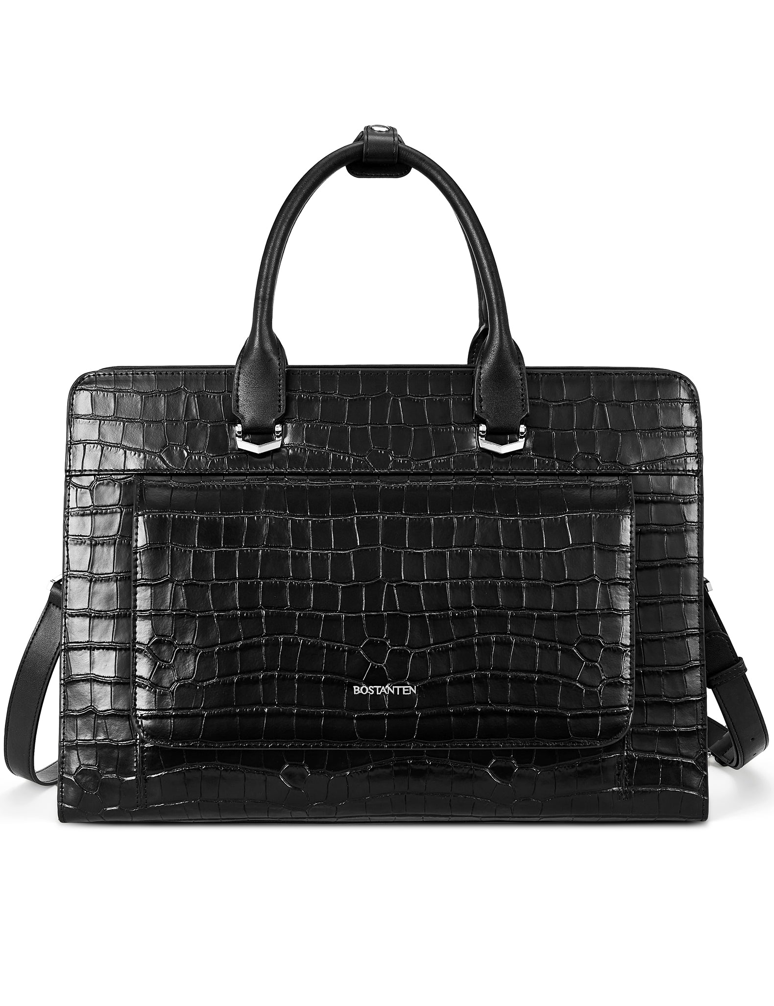 Mizuki Briefcase With Shoulder Strap — Bostanten – BOSTANTEN