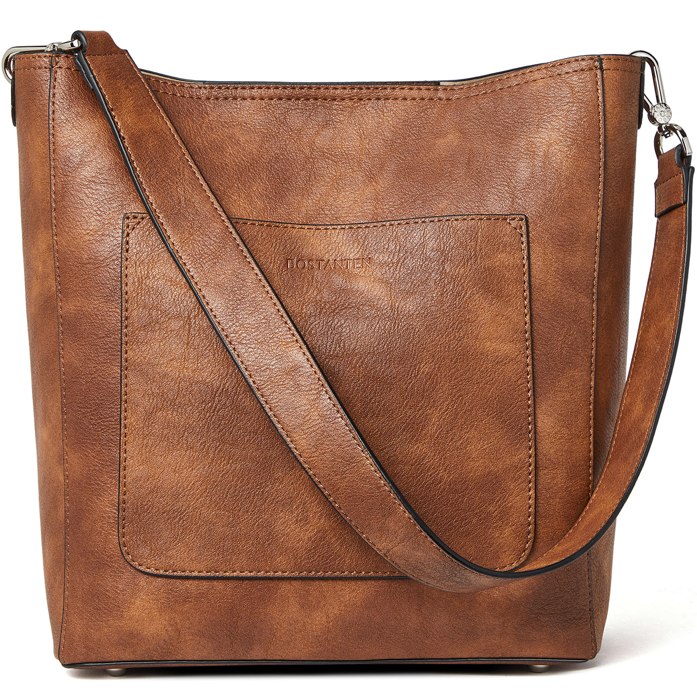 BOSTANTEN Handbags for Women Genuine Leather Designer Hobo Tote Purses Shoulder Crossbody Bucket Bags - BOSTANTEN