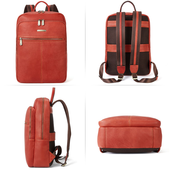 Minoru Women‘s Laptop Backpack Travel Bag —— Vermilion Fashion - BOSTANTEN