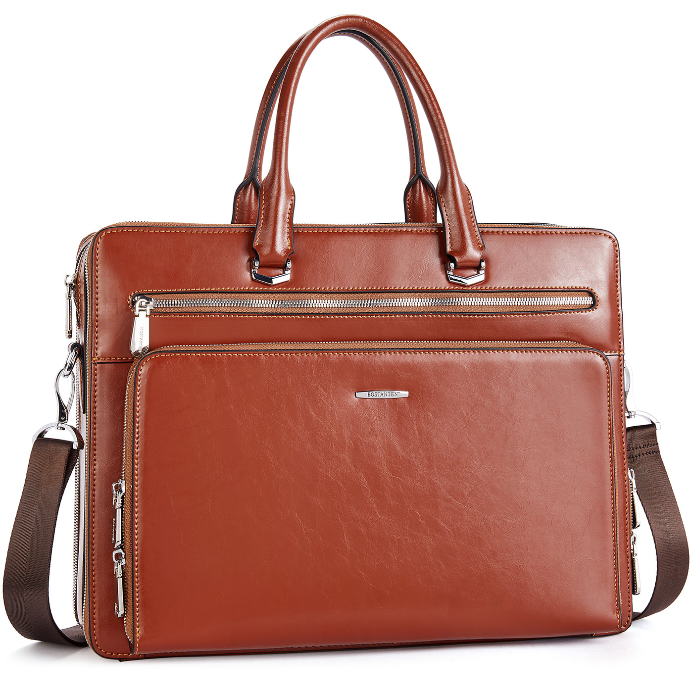  BOSTANTEN Briefcases for Men 17 inch Laptop Bag for
