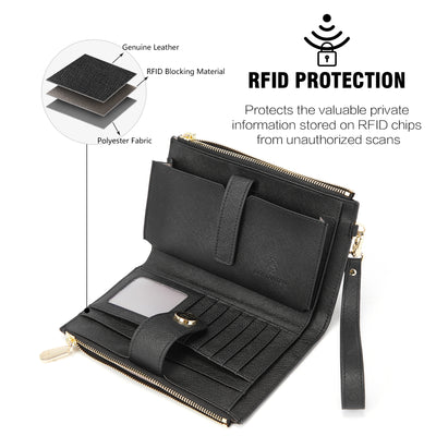 Rozenn  Slim Wallet Leather —— Multi-Function - BOSTANTEN