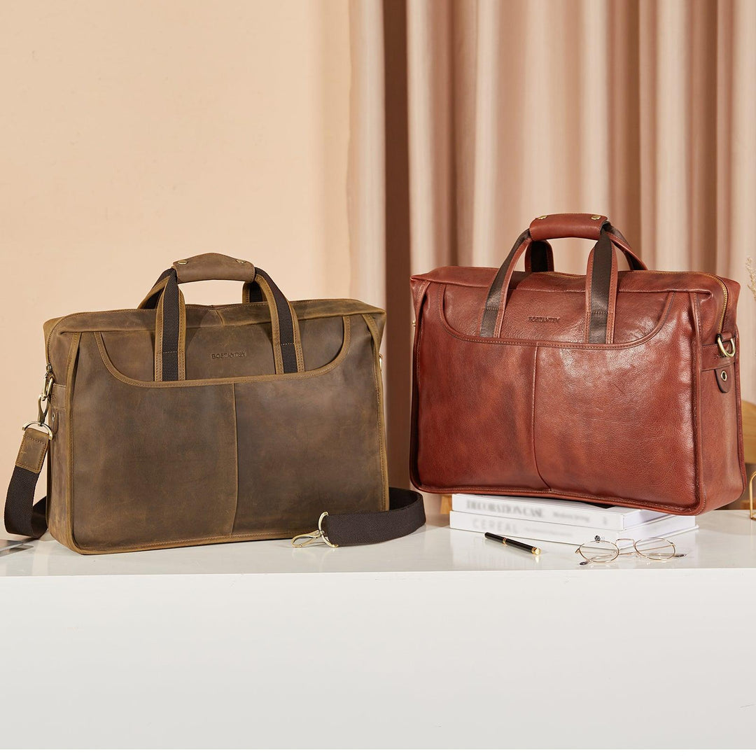 17 inch Men's Briefcase Messenger Bag For Business Lawyer