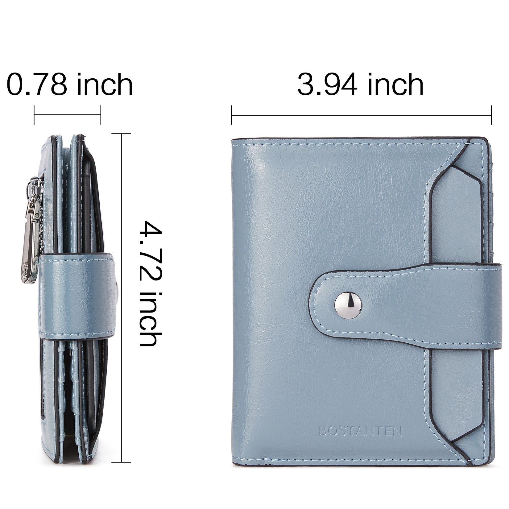 Badiya Genuine Leather RFID Blocking Card Holder - 36 Slot Zipper Organizer Wallet