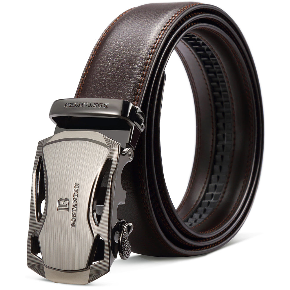 BOSTANTEN Leather Ratchet Dress Belt Cinto Para Hombre, 001- coffee / Waist 36-42 BOSTANTEN Leather Ratchet Dress Belt Cinto Para Hombre, 001- coffee / Waist 36-42