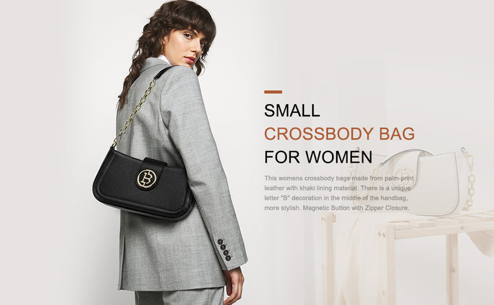 BOSTANTEN Crossbody Bags for Women Leather Shoulder Handbag Designer Bag Purse - BOSTANTEN