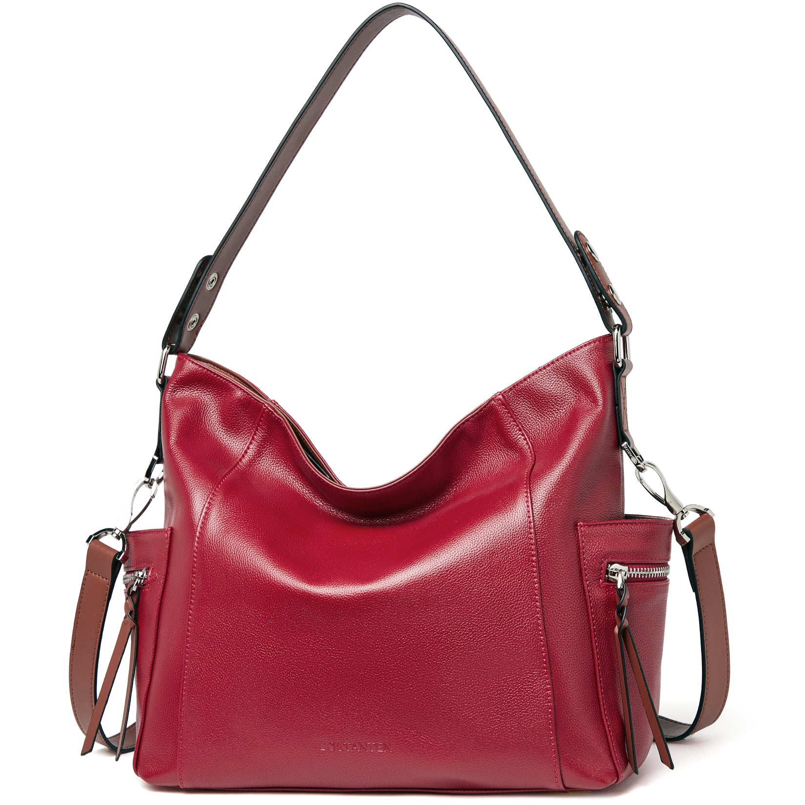 BOSTANTEN Women's Leather Handbags Ladies Large Designer Hobo Bag Vintage Shoulder Bags