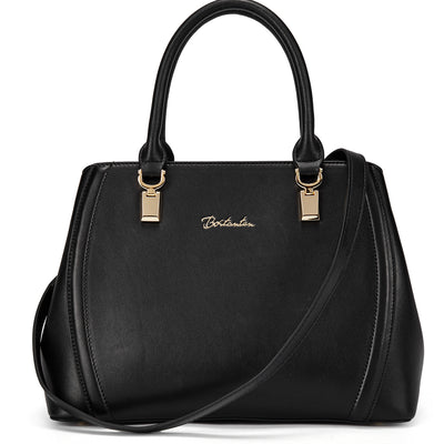 BOSTANTEN Women Leather Handbag Designer Top Handle Satchel Shoulder Bag Crossbody Purse - BOSTANTEN
