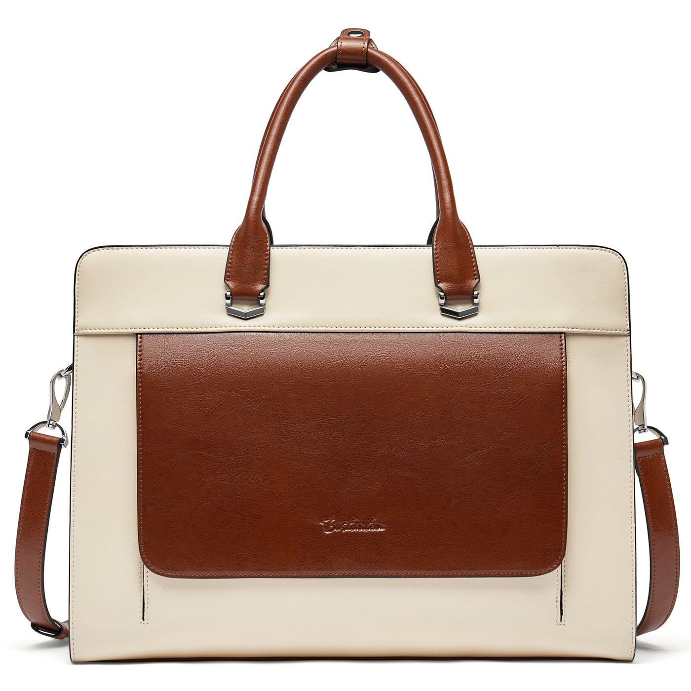 BOSTANTEN Briefcase for Women Leather 15.6 inch Laptop Shoulder Bag Office  Work Crossbody Handbag 