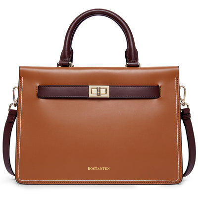 BOSTANTEN Leather Handbag for Women Top Handle Designer Fashion Shoulder Bag Purse - BOSTANTEN