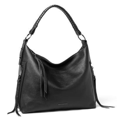 BOSTANTEN Leather Handbags for Women Concealed Carry Hobo Bags Shoulder Crossbody Purse - BOSTANTEN