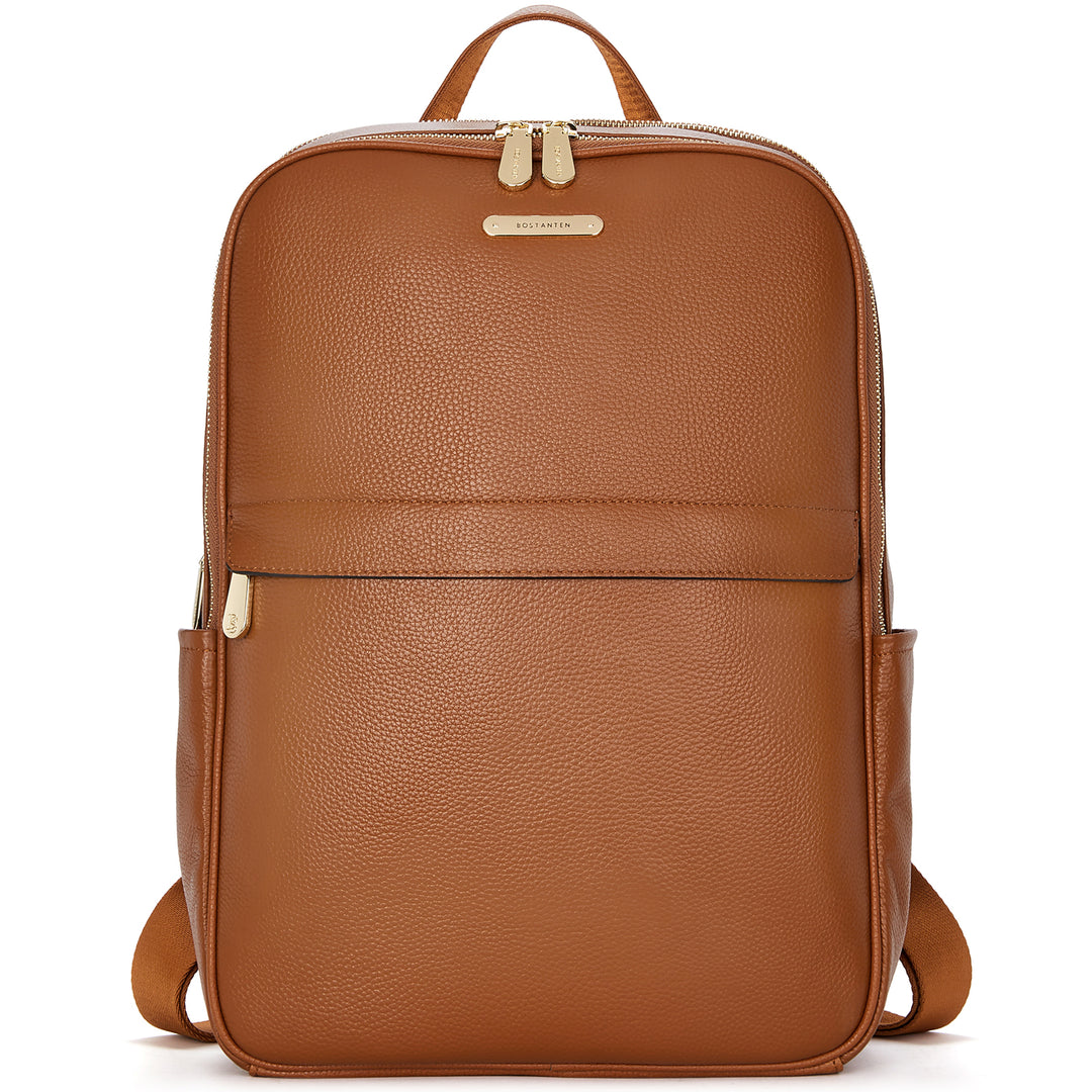 bostanten leather casual backpack Real Leather 15.6 Inch Laptop Daypack Backpack for Women