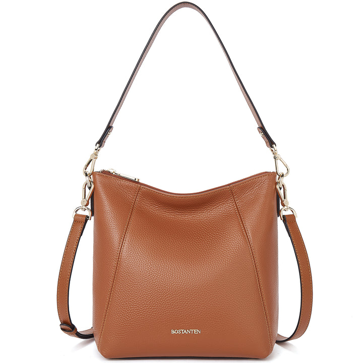 BOSTANTEN Leather Hobo Handbags Designer Purses for Women Shoulder Crossbody Bags