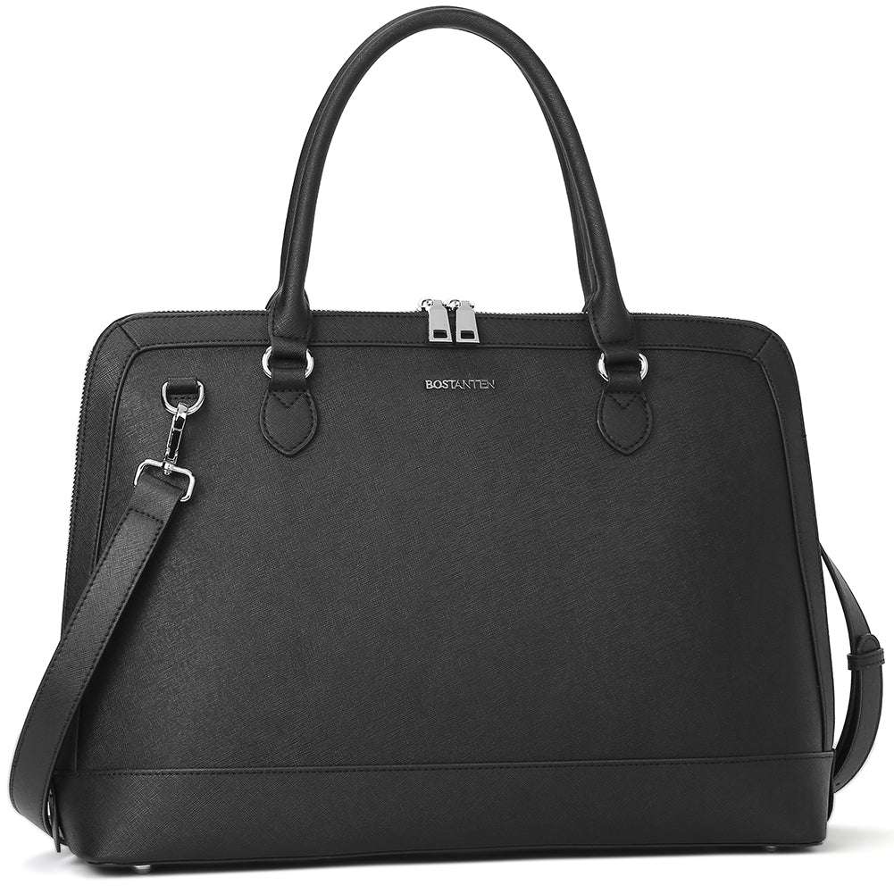 Jasmina  Genuine Leather Computer Briefcase —Low-key - BOSTANTEN