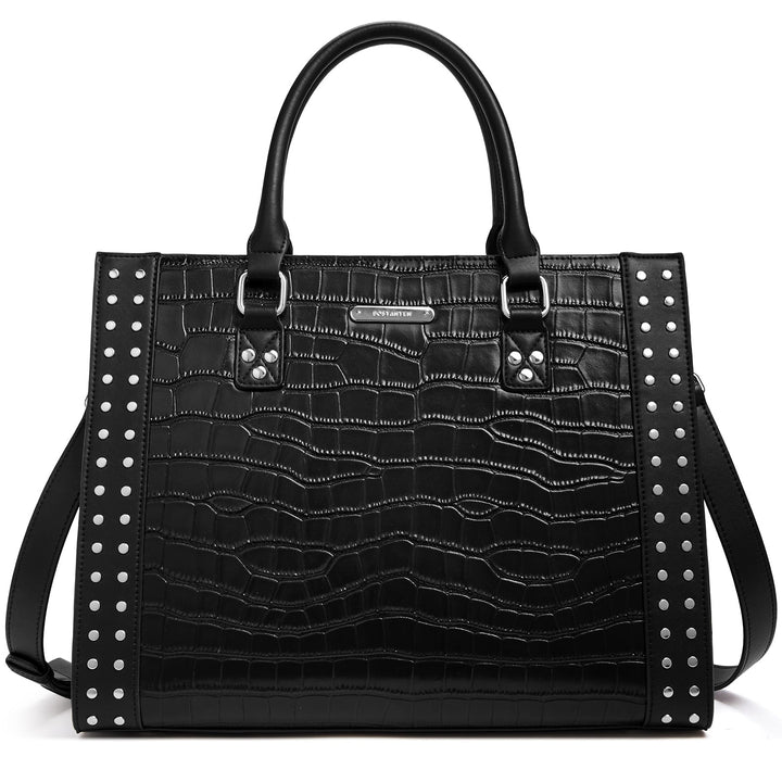 BOSTANTEN Women Leather Top Handle Work Tote Fashion Designer Handbag - BOSTANTEN
