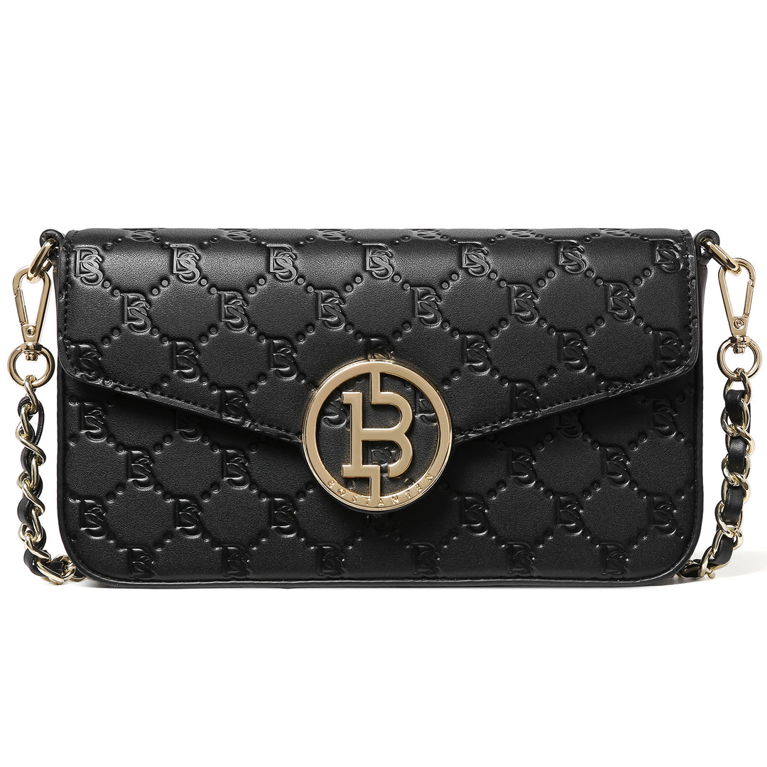 BOSTANTEN Small Crossbody Bags for Women Quilted Leather Designer Shoulder Bag with Chain Strap - BOSTANTEN