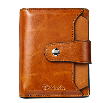 Lnna Hand Tooled Leather Wallet —— Genuine Leather - BOSTANTEN