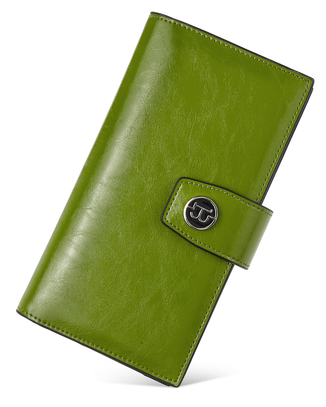 RFID Blocking Leather Wristlet Wallet - Large Phone Holder Clutch For Women