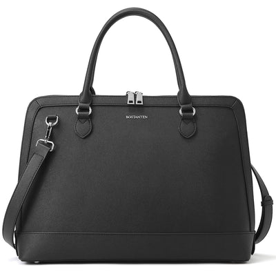 Jasmina  Genuine Leather Computer Briefcase —Low-key - BOSTANTEN