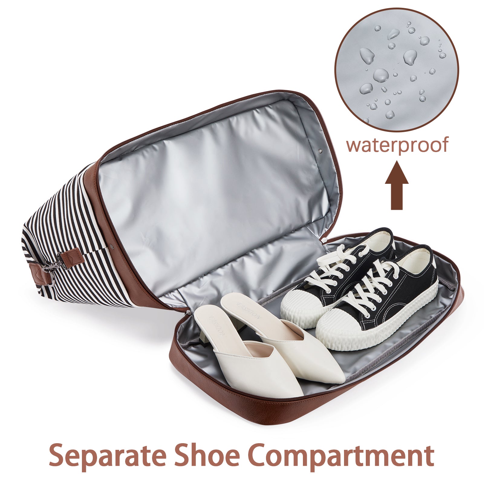 Zenobe Canvas Travel Duffel Bag Carry On - Ideal for Weekend