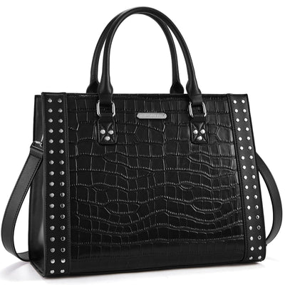 BOSTANTEN Women Leather Top Handle Work Tote Fashion Designer Handbag - BOSTANTEN