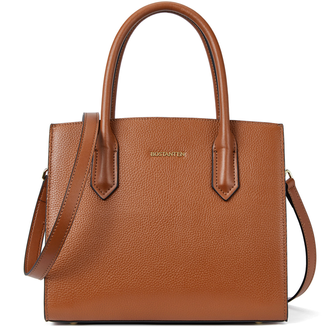 Machk Genuine Leather Tote Bag  — Handle Shoulder - BOSTANTEN