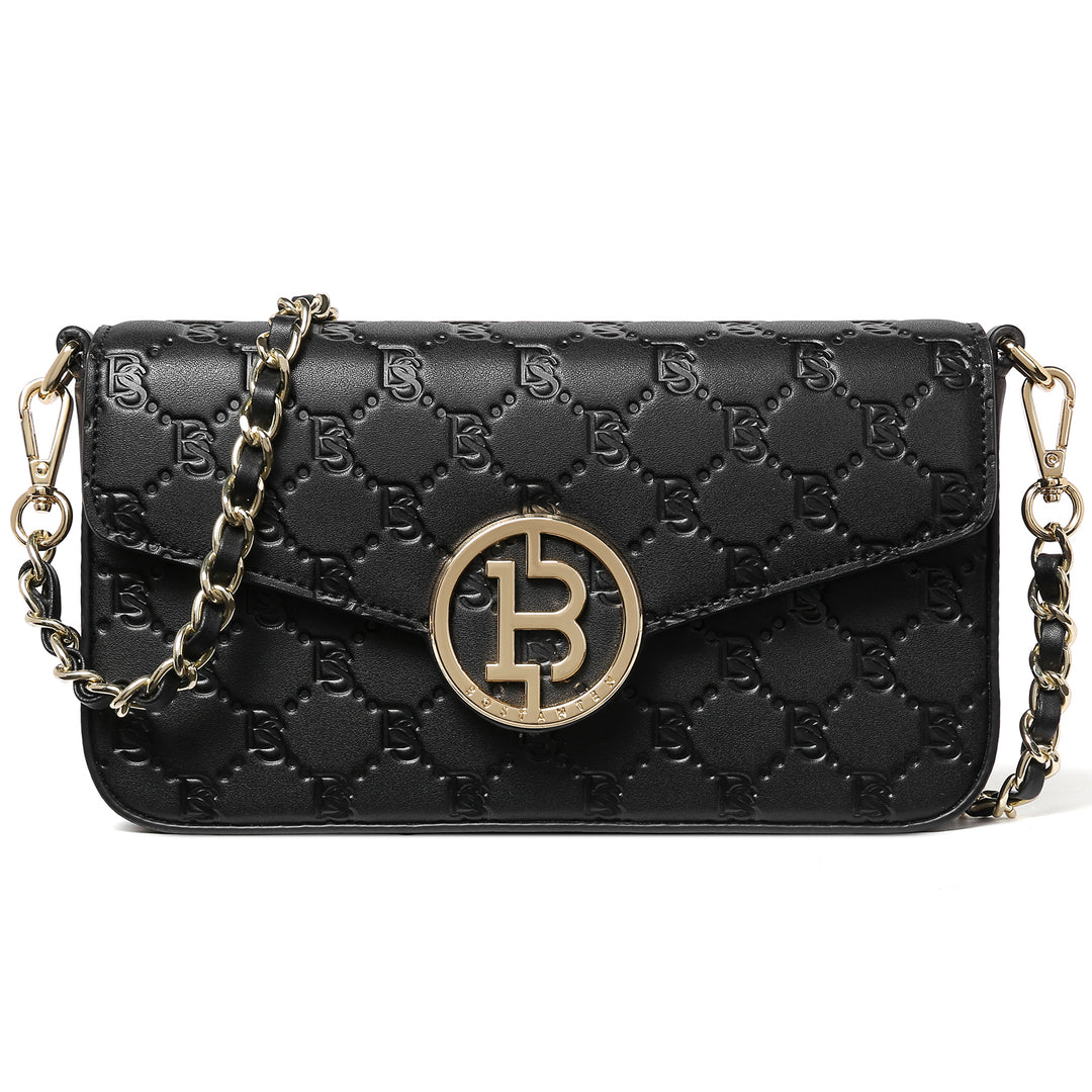 BOSTANTEN Small Crossbody Bags for Women Quilted Leather Designer Shoulder Bag with Chain Strap - BOSTANTEN