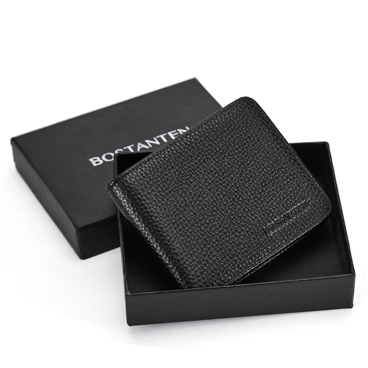Premium Leather Wallet with 2 ID Window and Coin Slot for Men