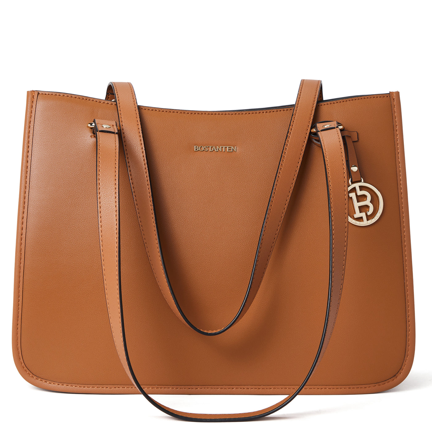 BOSTANTEN Leather Handbags Deigner Tote Bag Women Top-Handle Satchel Purses Shoulder Bags - BOSTANTEN