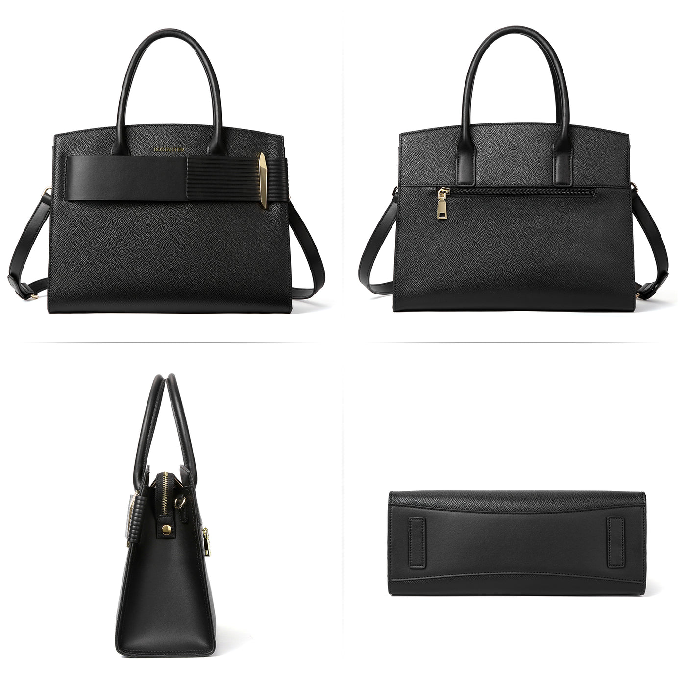 BOSTANTEN Women Handbags Leather Ladies Shoulder Bags Designer Top Handle Work Travel Satchel Tote Bag - BOSTANTEN