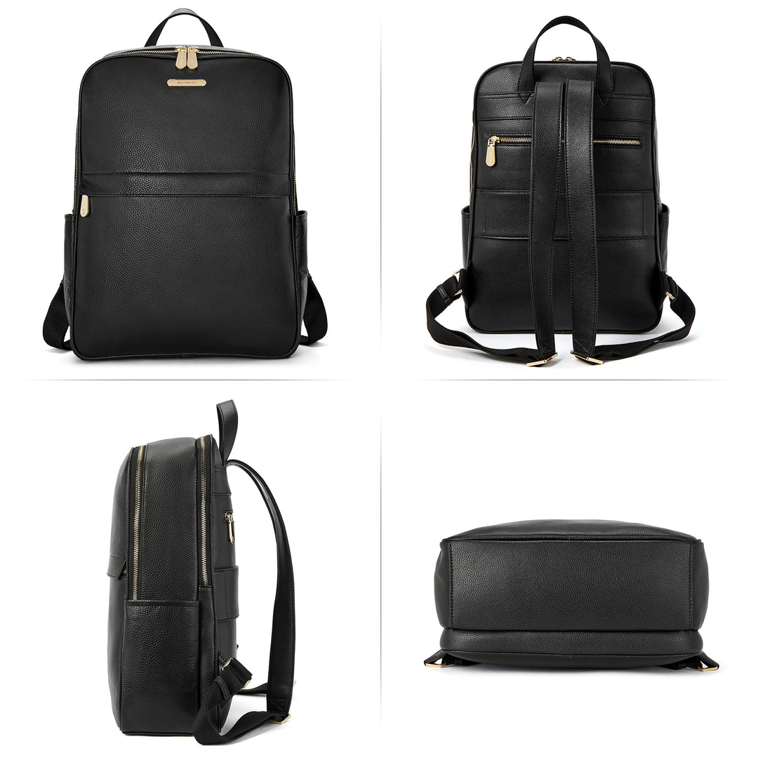 Real Leather 15.6 Inch Laptop Daypack Backpack for Women Real Leather 15.6 Inch Laptop Daypack Backpack for Women
