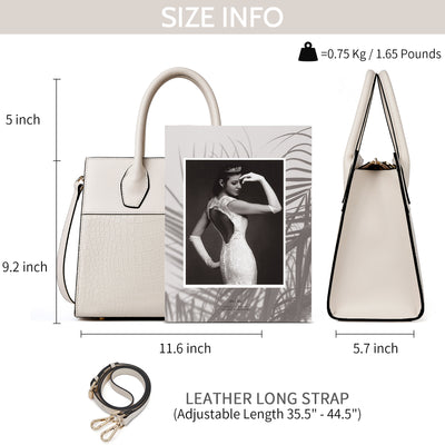 BOSTANTEN Women Handbags Genuine Leather Top Handle Satchel Purse Fashion Work Daily Tote Bags - BOSTANTEN
