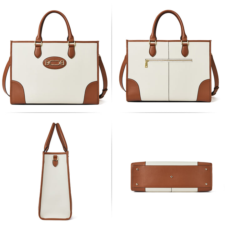 Mizuki Women Briefcase Bag — Italian Leather - BOSTANTEN