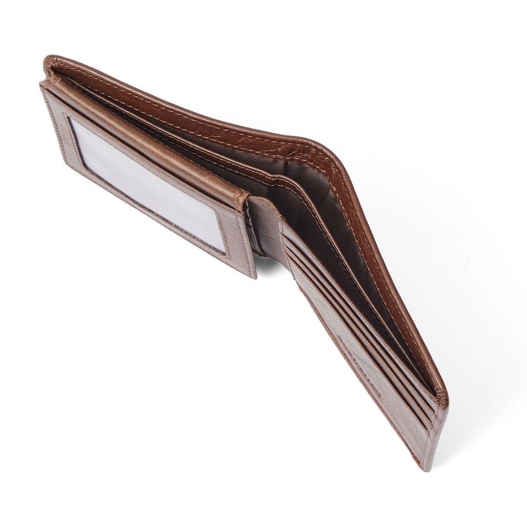 Slim Italian Leather RFID Wallet for Men - Keep Your Cards Safe and Secure