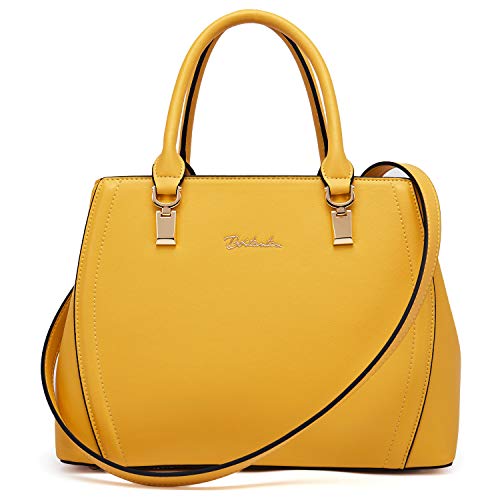 BOSTANTEN Women Leather Handbag Designer Top Handle Satchel Shoulder Bag Crossbody Purse - BOSTANTEN